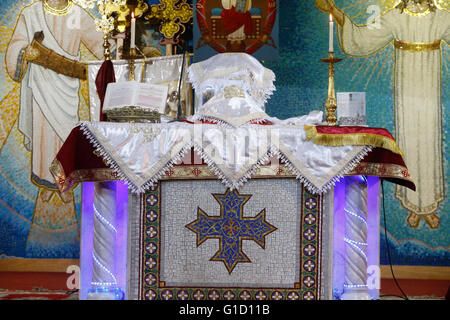 Saint Michel & Saint George koptische Kirche, Villejuif. Frankreich. Stockfoto