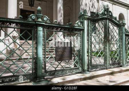 Die Pierpont Morgan Library & Museum, 36th Street, NYC Stockfoto