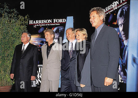 Air Force One (Premiere) / Michael Ballhaus / Jürgen Prochnow / Wolfgang Petersen / Glenn Close / Harrison Ford | Anlass: Premiere "Air Force One" || Aufgenommen in: München Stockfoto