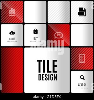 Business-Kachel-Design. Vektor-Design-Elemente für Flyer, Vorlagen, Infografiken. Stock Vektor