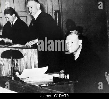 Pierre Laval, Minister für auswärtige Angelegenheiten der Regierung von Vichy. Den Spitznamen "Des Mannes von Deutschland". Stockfoto