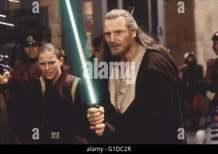Star Wars: Episode - Die Dunkle wobei / Natalie Portman / Liam Neeson, Stockfoto