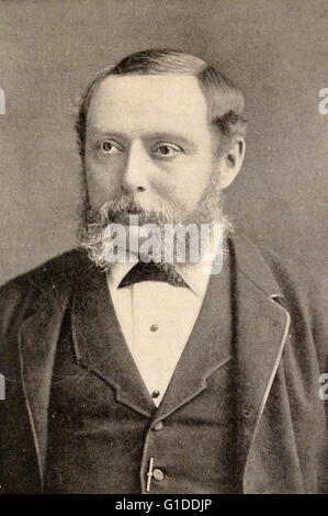 Fotografisches Porträt von Richard A. Proctor (1837-1888) ein englischer Astronom. Vom 19. Jahrhundert Stockfoto
