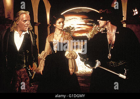 Maske des Zorro, sterben / Anthony Hopkins / Catherine Zeta-Jones / Antonio Banderas, Stockfoto