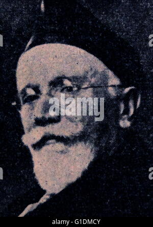 Fotografisches Porträt des griechischen Ministerpräsidenten Eleftherios Venizelos (1864-1936) und führend in der griechischen nationalen Befreiungsbewegung. Vom 20. Jahrhundert Stockfoto