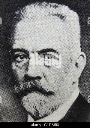 Porträt von Theobald von Bethmann-Hollweg (1856-1921), deutscher Politiker und Staatsmann, der als Kanzler des Deutschen Reiches diente. Vom 20. Jahrhundert Stockfoto