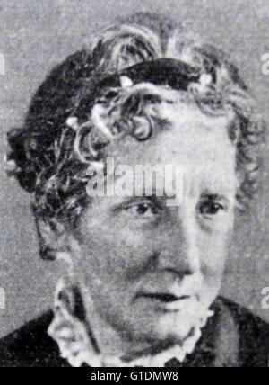 Porträt von Harriet Beecher Stowe (1811 – 1896), ein US-amerikanischer Abolitionist und Autor. Vom 19. Jahrhundert Stockfoto