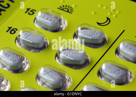 Medizinische Behandlungen. Pillen in Blisterpackung. Stockfoto