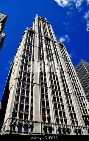 New York City: Der Neo-gotischen Woolworth Building fertiggestellt im Jahre 1913 bei 233 Broadway Stockfoto