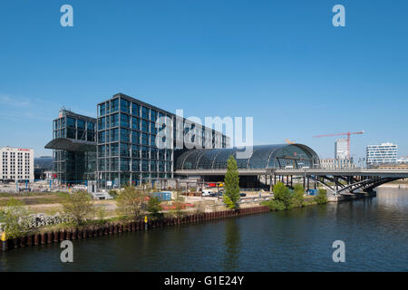 Hauptbahnhof-Hauptbahnhof Station in Berlin Deutschland Stockfoto