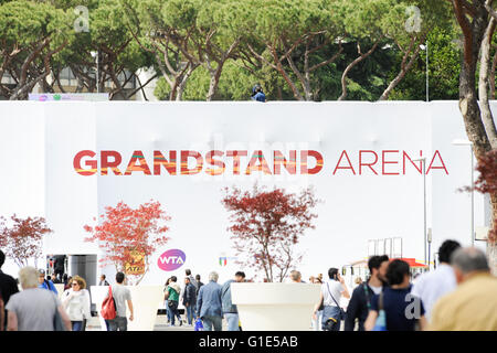 Rom, Italien. 13. Mai 2016. BNL d ' Italia-Tennis-Turnier. David Goffin (BEL) gegen Andy Murray (GBR). Tribüne Arena © Aktion Plus Sport/Alamy Live-Nachrichten Stockfoto