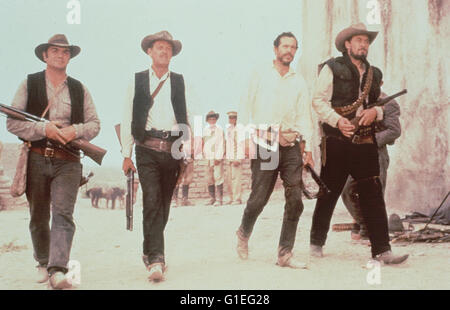 Wild Bunch - Sie Kannten Kein Gesetz, das / Ernest Borgnine / William Holden / Warren Oates / Ben Johnson Stockfoto