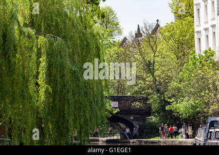 Regents Canal in Primrose HIll Stockfoto