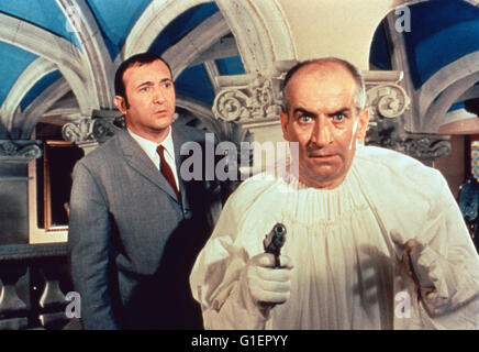 Fantomas Contre Scotland Yard, aka: Fantomas Bedroht die Welt, Frankreich/Italien 1967, Regie: Andre Junebelle, Monia: Jacques Dynam ("Links"), Louis de Funes Stockfoto