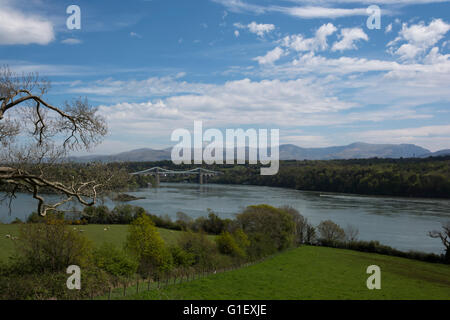 Menai straights Angelsey North Wales UK Stockfoto