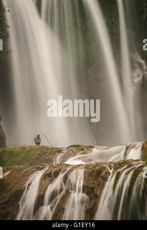 Detian Wasserfall an der Grenze zu China und Vietnam. Auch bekannt als verliebt Verbot Gioc sich in Vietnam Stockfoto