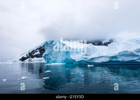 Schwimmendes Eis Neko Harbour antarktischen Halbinsel Antarktis Stockfoto