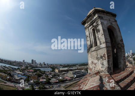 Castillo San Felipe de Barajas Cartagena de Indias, Kolumbien, Südamerika Stockfoto