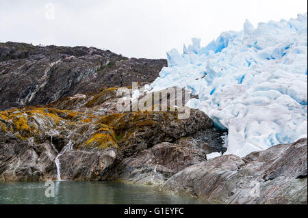 Brujo Gletscher Asien Fjord Patagonien Chile Stockfoto