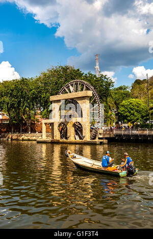 Malaysia Malacca The Malacca Sultanate Wasserrad Stockfoto