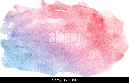 Aquarell rosa blau Wolke Stock Vektor