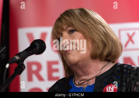 Liverpool, Merseyside. 13. Mai 2016. Glenis Willmott, Mitglied des Europäischen Parlaments für East Midlands. Stockfoto