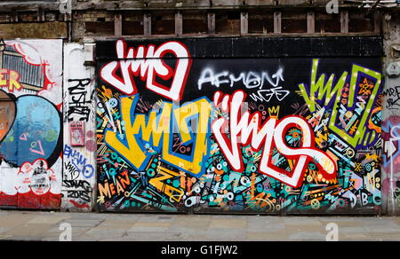 Street-Art in East London Stockfoto