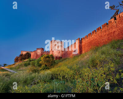 Portugal, Algarve: Blick nach maurischen Burg von Silves Stockfoto