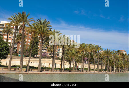 Panoramablick auf die Turia-Gärten (Jardines del Turia) in Valencia, Spanien Stockfoto