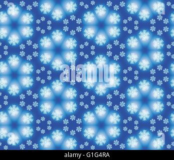Nahtlose Hintergrund mit Schneeflocken Stock Vektor