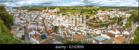 Panorama Setenil Malaga Stockfoto