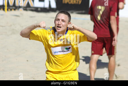 Strand Fußball Freundschaftsspiel Ukraine V Russland am 28. Mai 2011 in Kiew, Ukraine Stockfoto