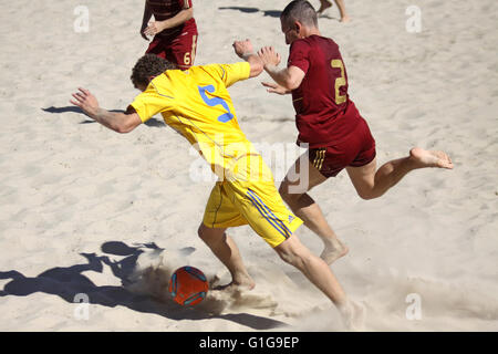 Strand Fußball Freundschaftsspiel Ukraine V Russland am 28. Mai 2011 in Kiew, Ukraine Stockfoto