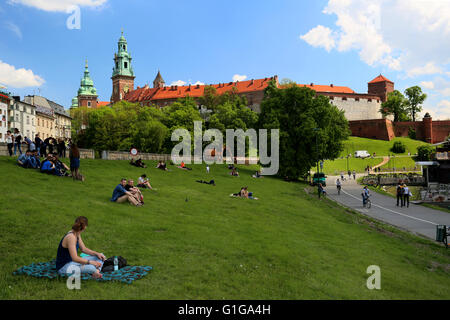 Schloss Wawel, Krakau, Polen Stockfoto