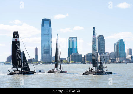 America es Cup World Series racing am 8. Mai 2016 in New York Stockfoto