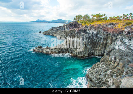 Jungmun Daepo in Insel Jeju, Südkorea. Stockfoto