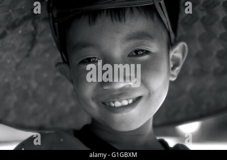 Junge in Xang Hai Dorf Luang Prabang laos Stockfoto