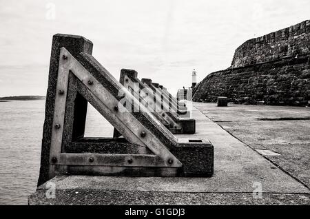 Am Meer Hafen von Porthcawl South Wales UK. Stockfoto