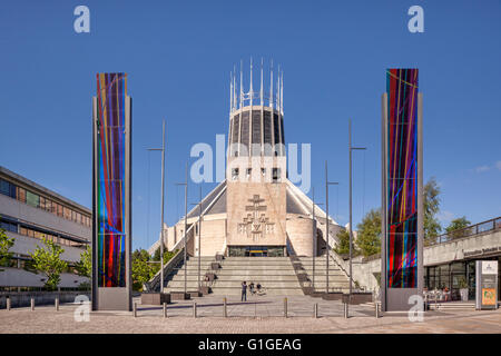 Die römisch-katholische Liverpool Metropolitan Cathedral, Merseyside, England. Stockfoto