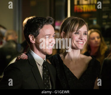 James McAvoy und Anne Marie-Duff beim BFI London Filmfestival.  2014. Stockfoto