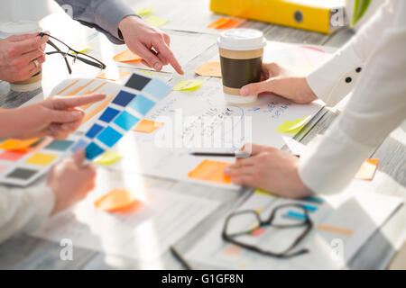 Brainstorming Brainstorm Geschäftsleute Ausführungsplanung Stockfoto