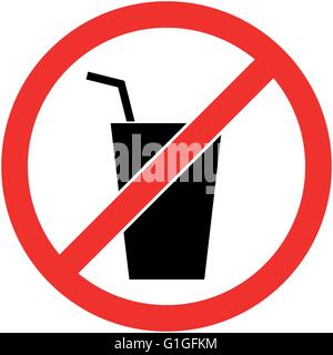 Keine Spur von trinken. Vektor-Illustration. Flaches Design. Stock Vektor