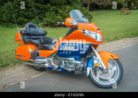 Honda Gold Wing Fans anspruchsvoller Touring roadster Kreuzfahrt Motor-zyklus Stockfoto