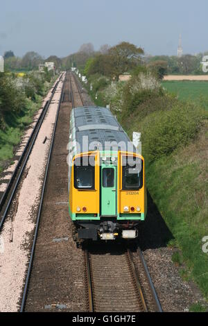 Klasse 313 nahenden Woodhorn Stockfoto