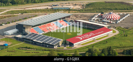 Luftbild von salford sharks Rugby Stadion Stockfoto