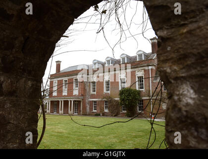 Tapeley ist ein historisches Anwesen in der Gemeinde Westleigh in Nord-Devon vorhanden Mansion House bekannt als Tapeley Park East Side Stockfoto