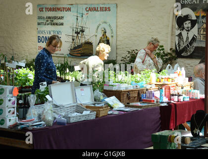 Torrington historischen Marktstadt und Bürgerkrieg Website Nord-Devon Stockfoto