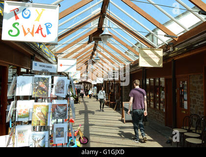 Pannier Markt Stände Torrington historischen Marktstadt und Bürgerkrieg Website Nord-Devon Stockfoto