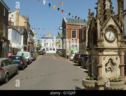 Der quadratische Torrington historischen Marktstadt und Bürgerkrieg Standort Nord-Devon Stockfoto