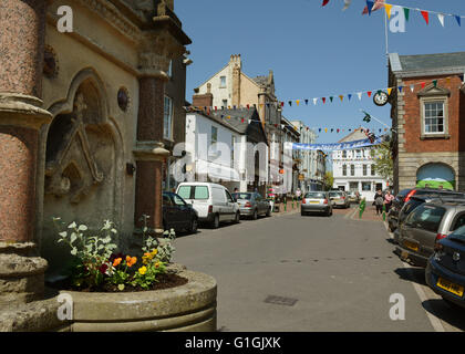 Der quadratische Torrington historischen Marktstadt und Bürgerkrieg Standort Nord-Devon Stockfoto